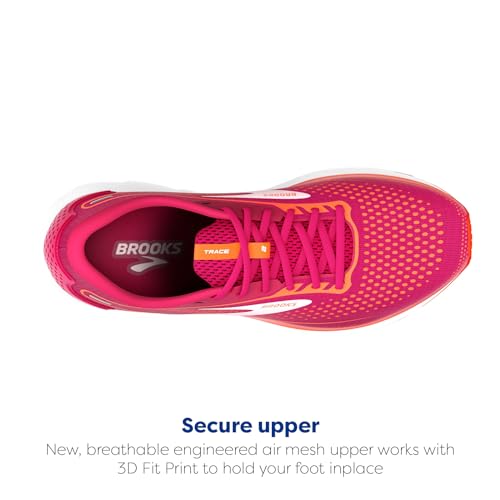 Brooks Women’s Trace 2 Neutral Running Shoe - Sangria/Red/Pink - 5 Medium