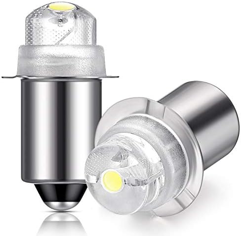 Honoson 30 Lumen 3-Volt LED Replacement Bulb Flashlight Bulbs LED Torch Flashlight Bulb with 10 Year Lifespan, 41-1643 (2)
