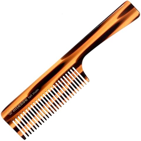 Altesse 11061 Wide Tooth Comb Detangler and Curl Defining Comb for Women, Hair Detangler Combs for Women with Comfortable Handle, All Wide Teeth Acetate Detangling Comb Handmade in France Cover