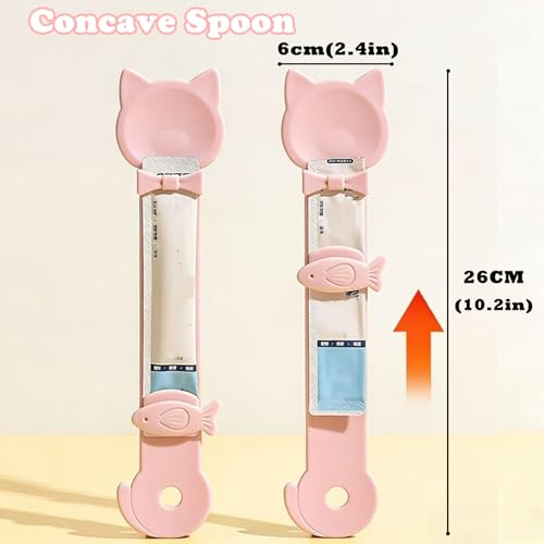 Cuchara para lamer snacks de gatos y tapas de silicona para la cocina 3