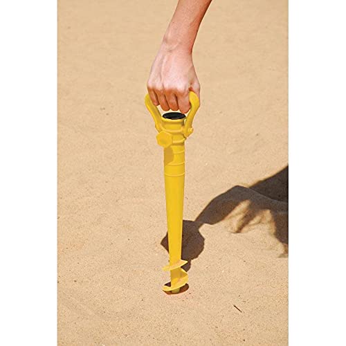 Sacador/Furador de Areia e De Praia Suporte Guarda Sol - Unidade (Amarelo)