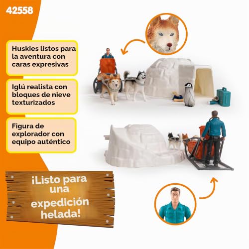 Playset ártico Schleich 42558: juguetes de la Antártida y figuras Wild Life desde 3 años 3