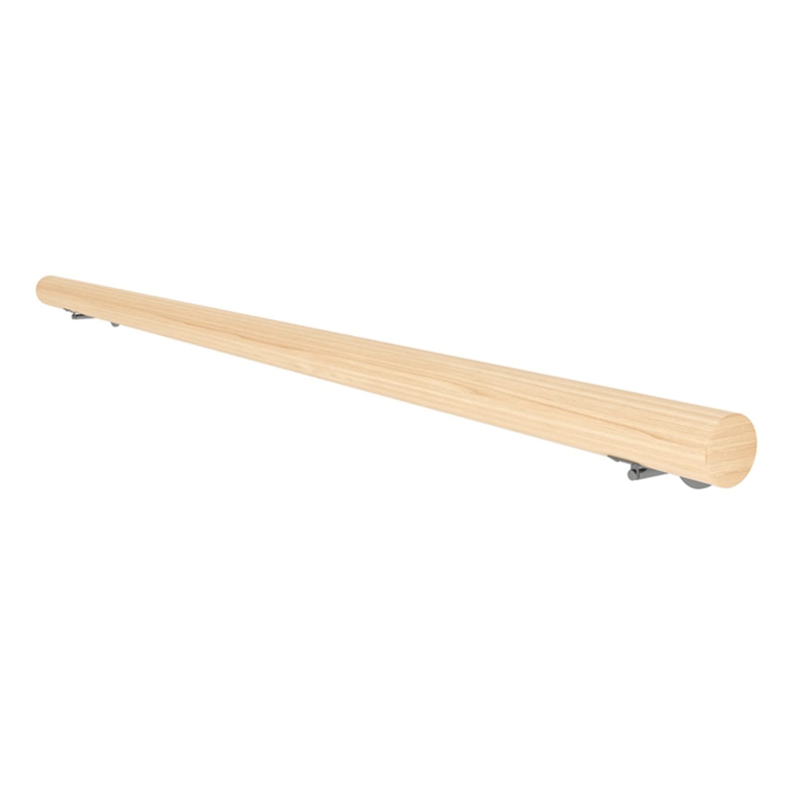Main courante en bois de 4,5m pour escalier intérieur et mezzanine avec supports de fixation