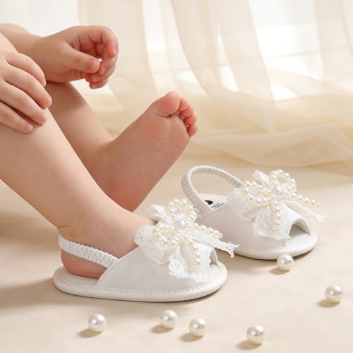 Image of Infant Baby Boys Girls Summer Sandals Party Wedding Dress Flats Shoes Newborn Crib Shoes First Walkers Prewalkers 0-18 Months