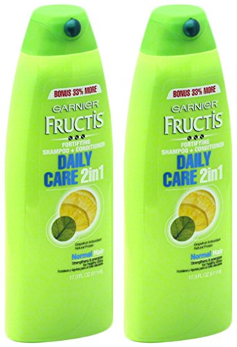 Garnier Fructis Daily Care 2-in-1 Shampoo & Conditioner, 17.3 Ounce (Pack of 2)