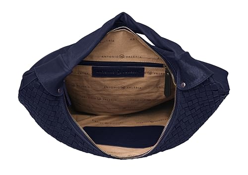 ANTONIO VALERIA Allison Braided Leather Tote Bag for Women4