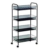 Amazon.co.jp: パール金属 キッチン ワゴン カート 3段 メッシュ