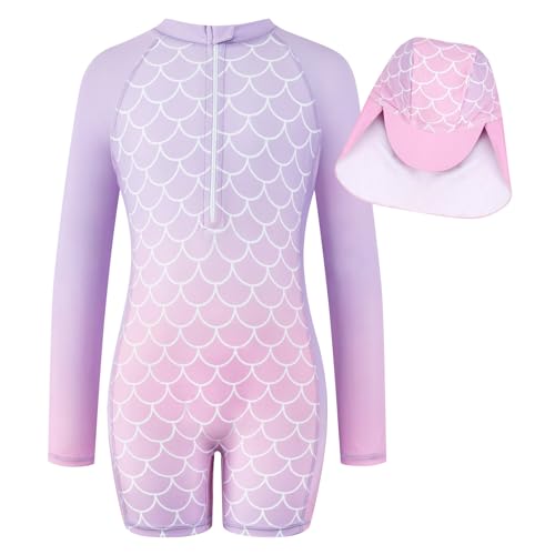 WYTbaby Mädchen Bademode Einteiler Langarm Anti-Uv...