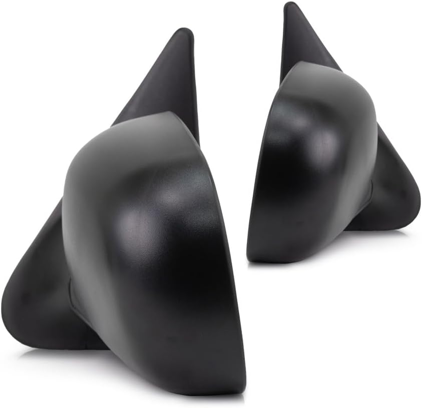 For Mazda B2300 1996 1997 1998 Driver and Passenger Side | Pair Door Mirror | | Manual | SE Model | Textured Black | Replacement For 4L5Z17683BAA | FO1320165