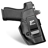 GUN & FLOWER IWB Leather Holster for Glock 43, 43X, 43X MOS...