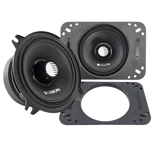 ORION Cobalt CM454 High Efficiency 4 / 4x6 Mid-Range Bullet Loudspeakers 400W Max Power 100W RMS 4 Ohm 1.2 Voice Coil - Pro Car Audio Stereo Midrange Speakers (Pair)