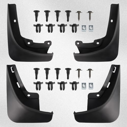 Image of Mud Flaps Mud Guards Replacement for 2024 Tesla Model 3 Front Mudflap and Rear Mudguard No Drilling Required 4pc Set