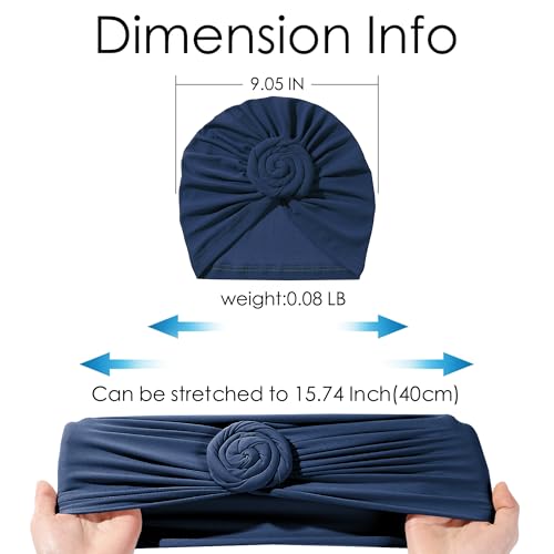 Image of KYNARI Turban Head Wraps for Women, Pretied Stretch Bonnet Hair Wrap