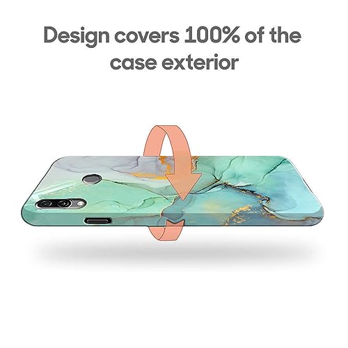 Image of COLORflow Back Cover Compatible with Honor Play | Beautiful Green Marble | Designer Printed Hard CASE Bumper Back Cover Compatible with Honor Play