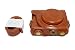 Protective PU Leather Camera Case Bag For Canon PowerShot G9X, G9 X Mark II Mark 2 with Shoulder Neck Strap Belt Brown