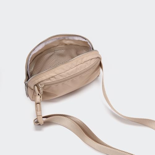 Image of Pander Everywhere Belt Bag for Women, Fashion Waist Packs, Crossbody Bags, Everywhere Belt Bag with Adjustable Strap (Raw Linen).