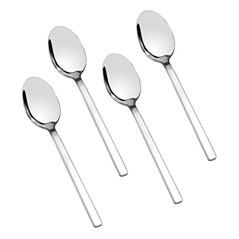 Doryh Stainless Steel Dessert Spoons Set, 12-Piece, 6.69 Inches Cover