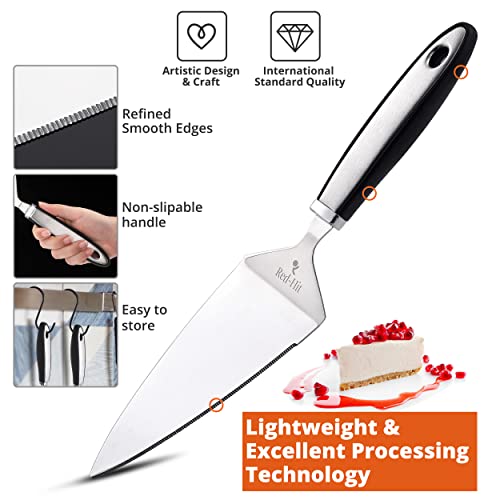 Red-Hit Cake Knife Cutter And Spatula For Cakes Pie & Pastry And Baked Goods Wedding Cake Cutting Server Cake Knife And Server Spatula (Cake Spatula) #TOP6