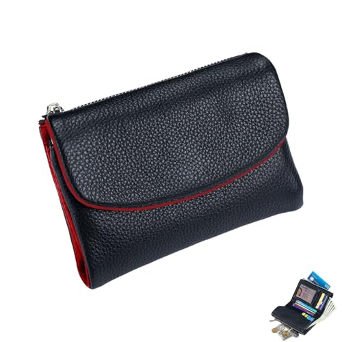 Joyfullygo Wallet, Joyfullygo Unisex Pebble Leather Genuine Wallet, Credit Card Holder, Coin Holder and Cash Slots ﻿(Color 23)