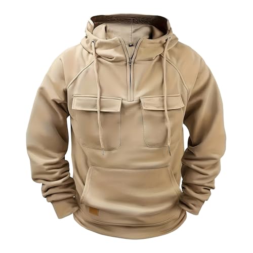 Sudadera con capucha corta unisex conjunto informal tipo cargo con bolsillos utilitarios XL