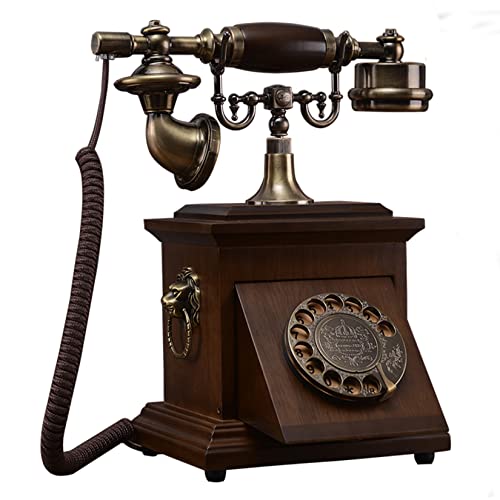 Téléphone à cadran vintage et fixe à l'ancienne pour décoration intérieure