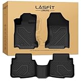 LASFIT Floor Mats for Subaru Outback & Legacy 2020-2025, All Weather TPE Custom Fit Easy Clean Durable No-Curling Floor Liners for Subaru Outback 1st & 2nd Row Car Mats, Black
