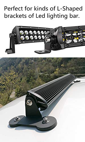 MUTUACTOR 2Pack 55lb Anti-Scratch Neodymium Rubber Coated Magnet for Off-Road Vehicle Lighting,Strong Magnetic Base with # M8 Male Thread for Led Working/Signal Lights,Antenna - Thumbnail 7