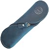 MOSI Étui en cuir véritable souple – fait à la main étui à lunettes, trousse ou porte-stylo (Bleu)