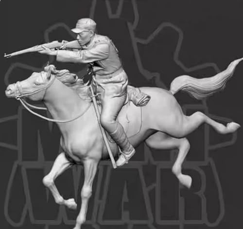 Figurine résine cavalerie chinoise 1/35 pour diorama militaire historique miniature
