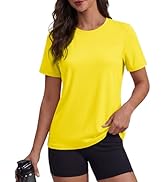 MAGCOMSEN Women's Short Sleeve Shirt UPF 80+ Sun Protection T-Shirts Quick Dry Workout Gym Runnin...