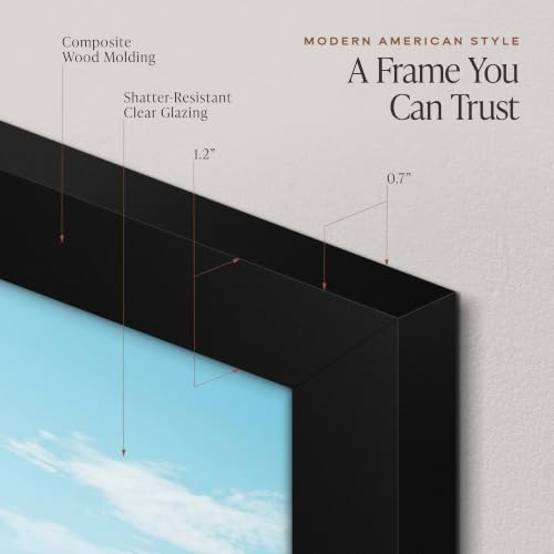 Image of Americanflat 16x25 Poster Frame - Engineered Wood - Black