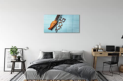 Impression sur verre 120 x 60 cm notes de musique déco murale salon - 3