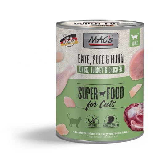Produktbild von MAC's Cat Ente, Pute & Huhn Nassfutter - 6 x 800 g