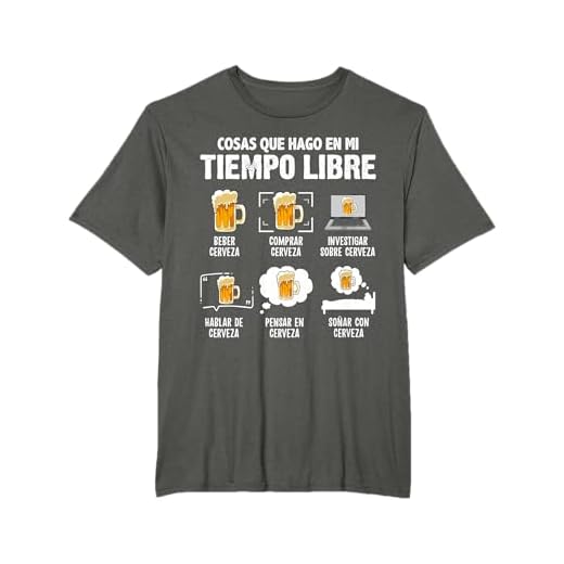 Camiseta divertida Cerveza Cosas Que Hago Tiempo Libre Camiseta