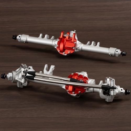 HooCrawler 1/10 RC Aluminum Integrated Axle Offset Straight Axle Set with CNC Machining High...