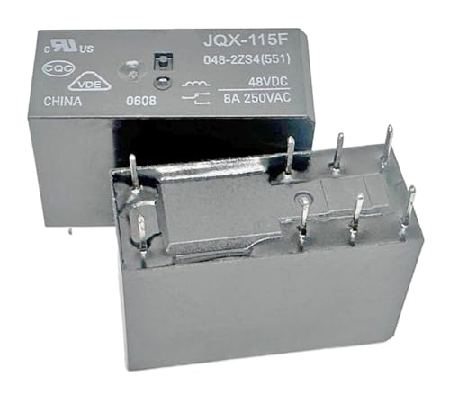 Relais JQX-115F 048-2ZS4(551) à 8 broches pour circuits imprimés miniatures