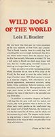 Wild Dogs of the World 0812815688 Book Cover