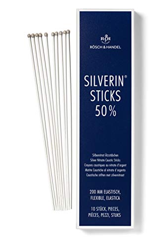 SILVERIN Silver Nitrate Caustic Sticks 10 pcs. 7.9" Flexible