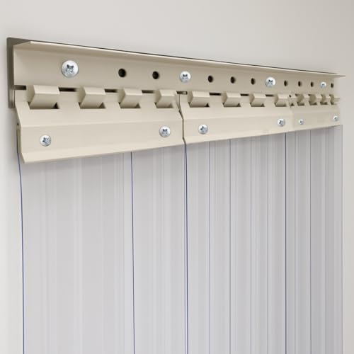 Image of Zenmat 2mm Thick PVC Strip Curtain | Wide Hanger X 6 Feet Long | 8.5 Inch Wide Vinyl Strips | Transparent Door Curtain | Ideal for Office, Balcony, Cold Storage | Customizable Sizes