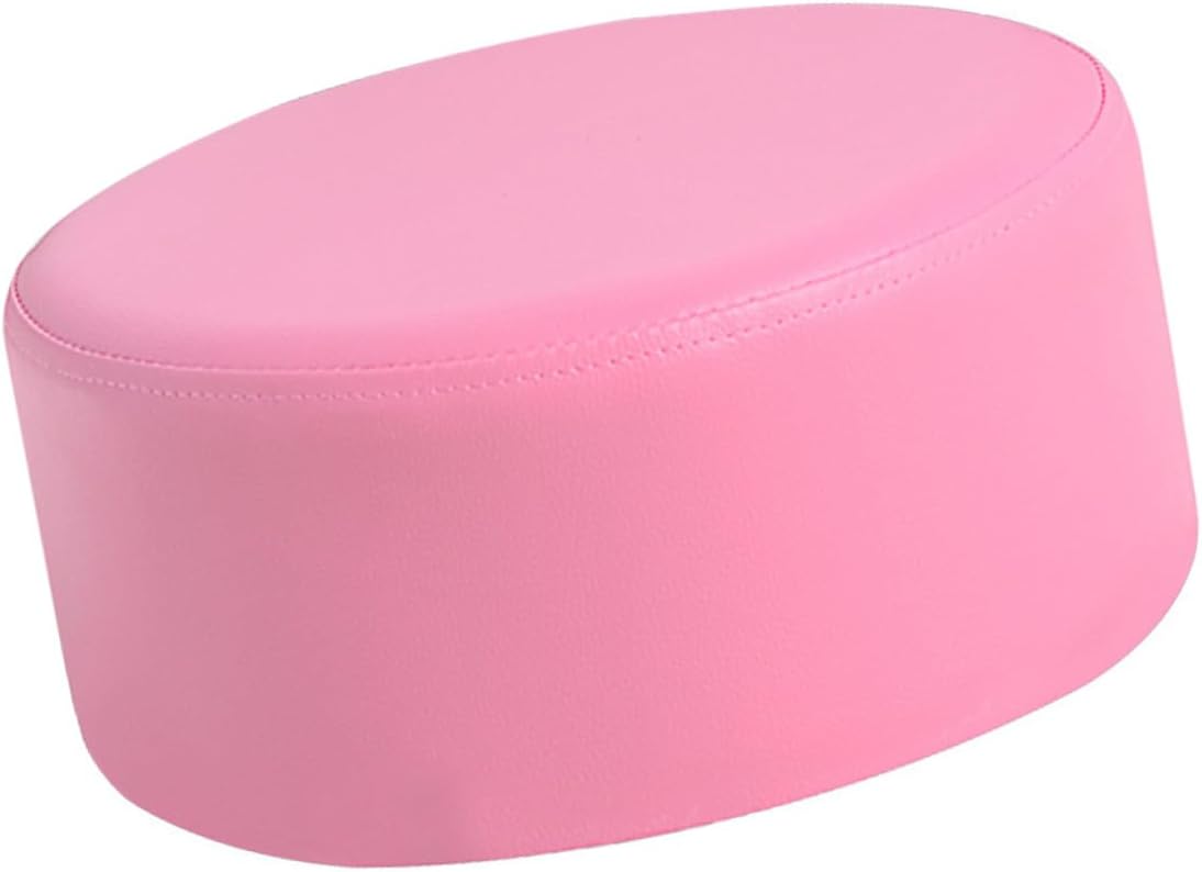 VALICLUD ’s Non-Slip Pink Leather Footstool, 28x28x13cm, Lightweight Portable ’ Step Stool for Bathroom and Home Use