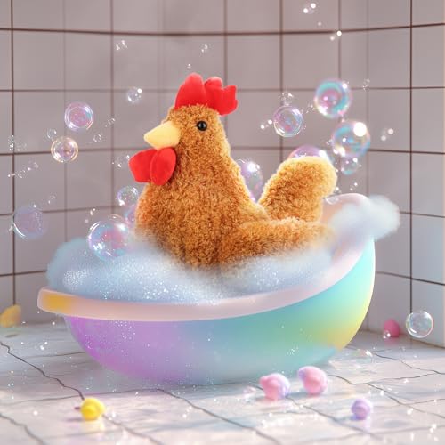 Apricot Lamb – Kuscheltier Hahn 25 cm – Plüsch Spielzeug Plüschtier für Kinder und Baby – Flauschiger Stofftier zum Spielen, Geschenk & Kuscheln – Gemütliches Schmusetier – Ingwer Hahn