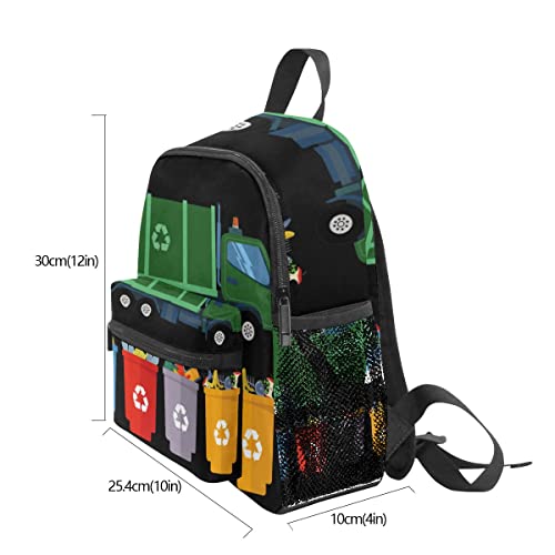 FCZ-Kids-School-Bag-Girls-Boys-Preschool-Toddler-Backpack-for-Boy-Girl-Lightweight-Shoulder-Book-Bag-for-Kids-Perfect-Back-Pack-for-Toddler-to-Kindergarten-Garbage-Truck-Trash FCZ Kids School Bag Girls Boys Preschool Toddler Backpack for Boy Girl Lightweight Shoulder Book Bag for Kids Perfect Back Pack for Toddler to Kindergarten Garbage Truck Trash
