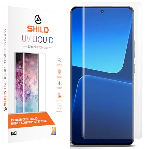 Image of SHILD Premium UV Tempered Glass Screen Protector for Mi 12X 5G (6.28 Inch) - Full Adhesive, UV Curved Edge, HD Clarity, 9H Hardness, Fingerprint Unlock Compatible, Case Friendly - Pack of 1