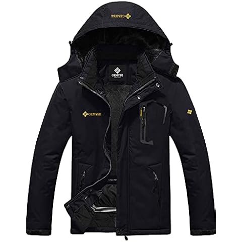 GEMYSE Men's Waterproof Ski Jacket with Hood Cover