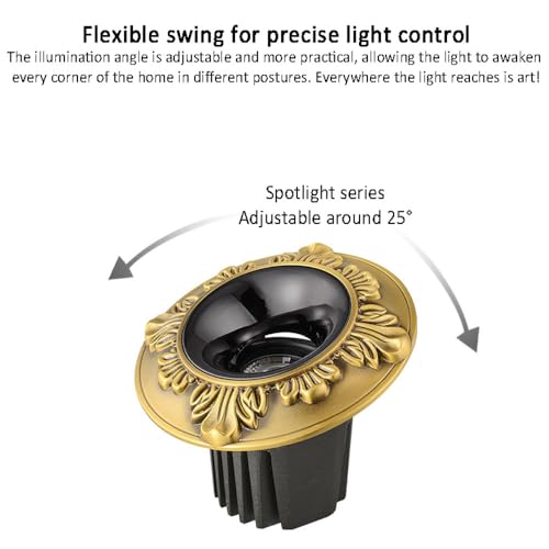 Spot LED 5 pouces plafonnier encastrable orientable 14W 6000K