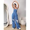 MakeMeChic-Womens-Ripped-Loose-Baggy-Denim-Overalls-Sleeveless-Wide-Leg-Jeans-Pants-Romper-Jumpsuit-Medium-Wash-S MakeMeChic Women's Ripped Loose Baggy Denim Overalls Sleeveless Wide Leg Jeans Pants Romper Jumpsuit Medium Wash S