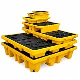 Heavy Duty Spill Containment Palette HDPE Trommel Tablett mit abnehmbarem Rost-rutschfreiem Bündelungs-Pad für Ölspeicher