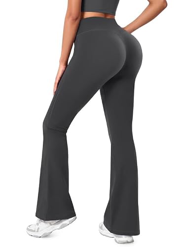DLOODA Womens Yoga Pants Buttery Soft High Waisted Flare Leggings