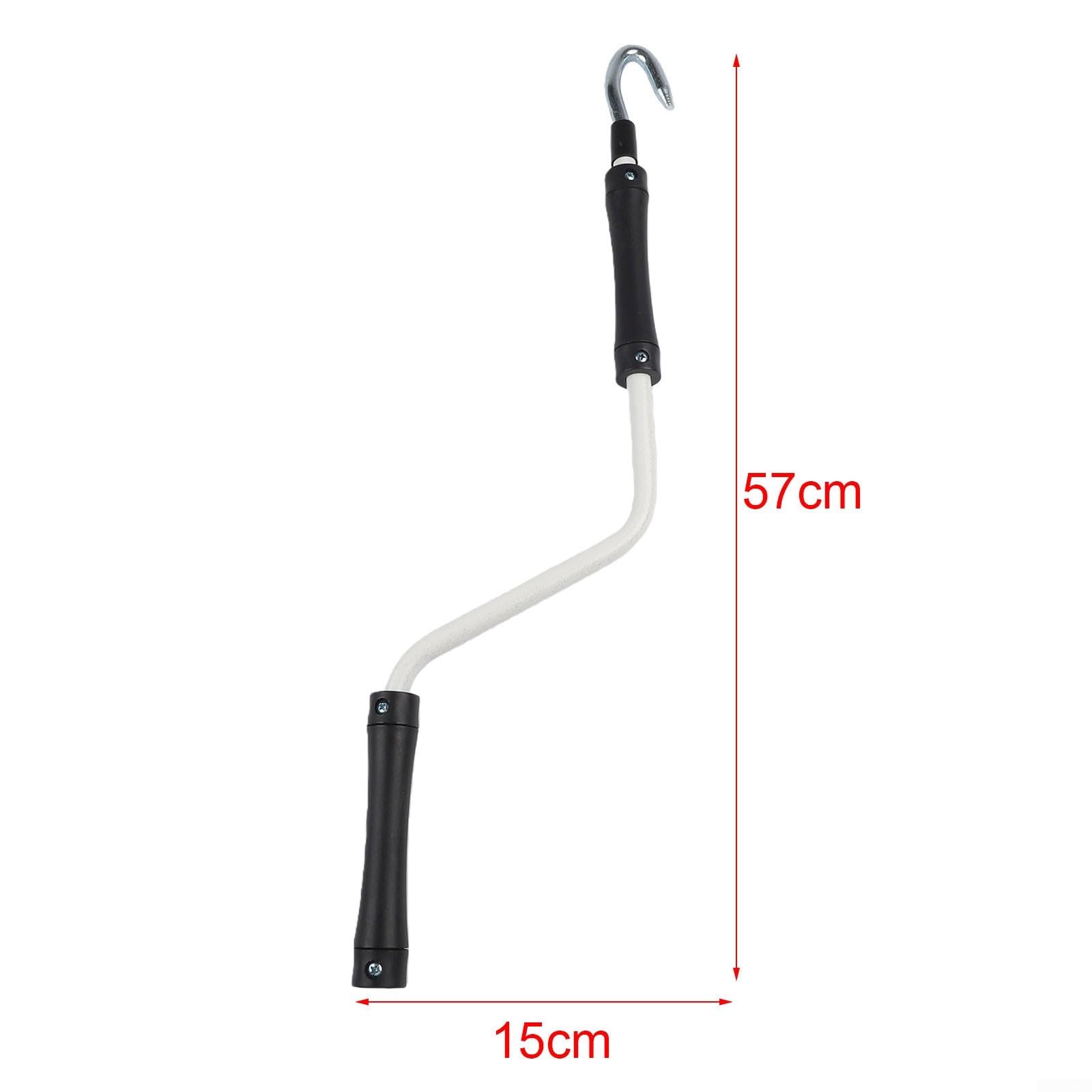 DAZZLEEX Manivelle télescopique pour auvent extérieur 52 cm avec poignée ergonomique pour stores enrouleurs et auvents, compatible avec la plupart des extérieurs et indo
