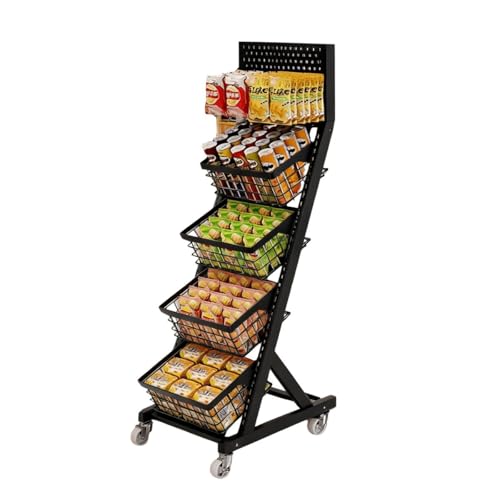 Expositor de 4 niveles para snacks, dulces y...